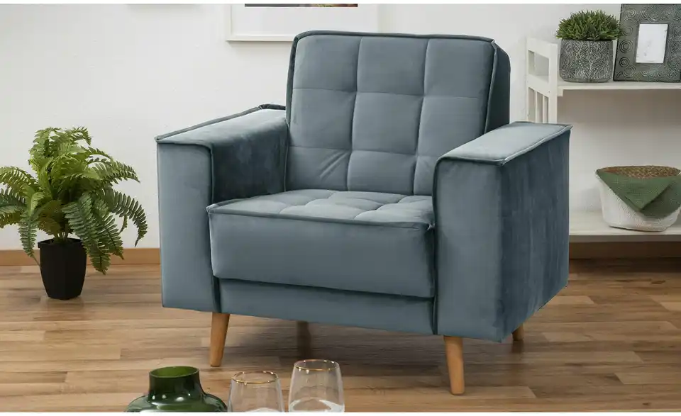 Max Winzer Sessel Jolene BHL 100|84|78 cm, Samt