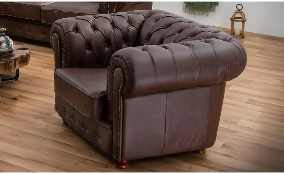 Max Winzer Sessel Norwin BHL 110|74|98 cm, Leder