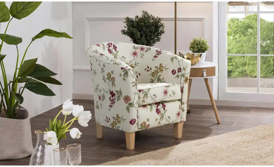 Max Winzer Sessel Livia BHL 70|74|70 cm, Flachgewebe