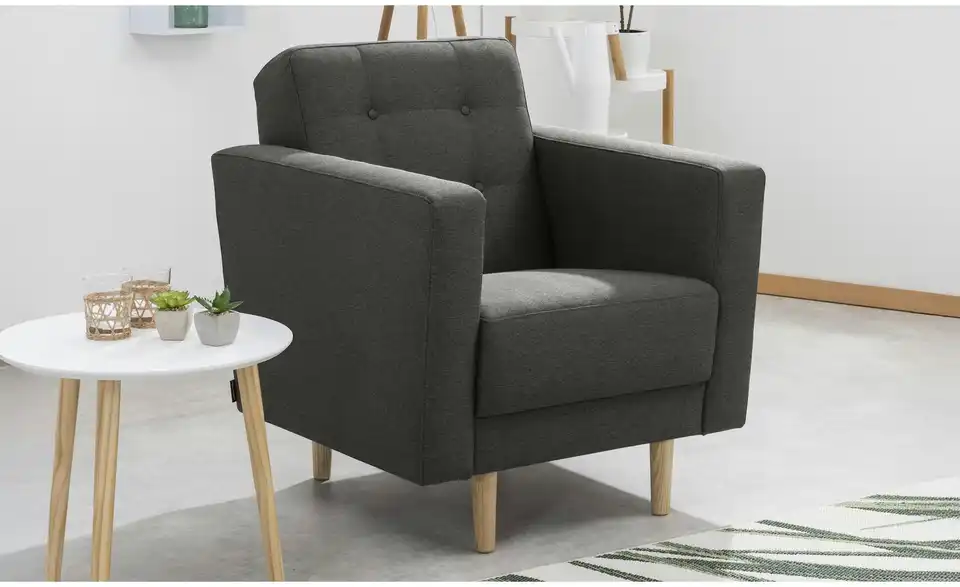 Max Winzer Sessel Jasmin BHL 75|81|83 cm, Flachgewebe