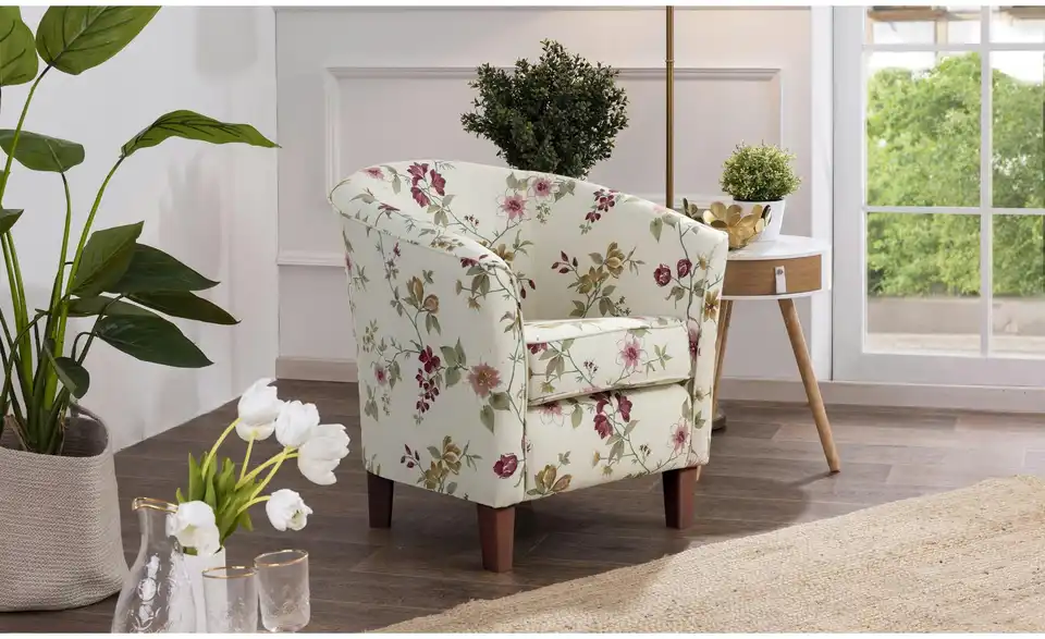 Max Winzer Sessel Livia BHL 70|74|70 cm, Flachgewebe