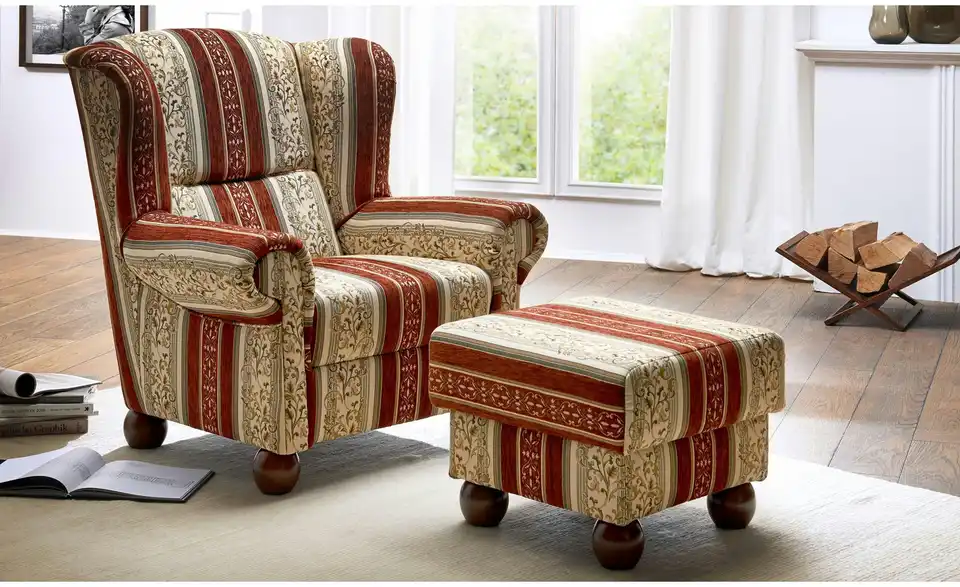 Max Winzer Big-Sessel Monarch BHL 93|100|87 cm, Chenille