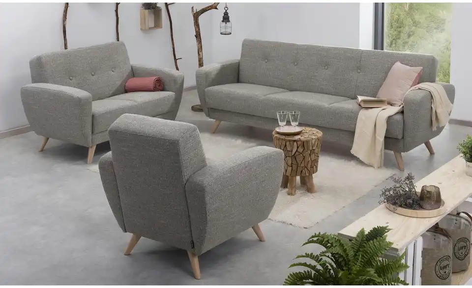 Max Winzer Einzelsofa Jerry BHL 136|85|82 cm, Flachgewebe