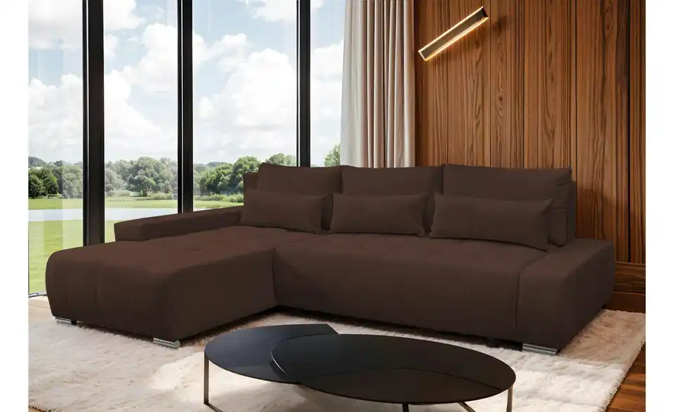 Ecksofa Bloom BHL 267|85|185 cm, Velours