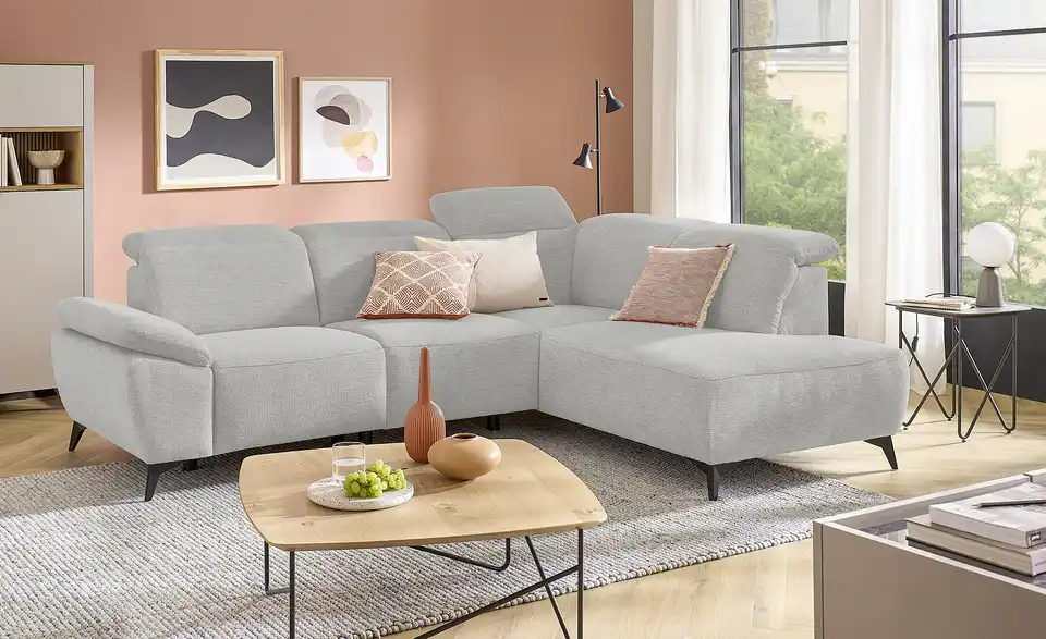 uno Ecksofa Belfast BHT 260|100|203 cm, Flachgewebe