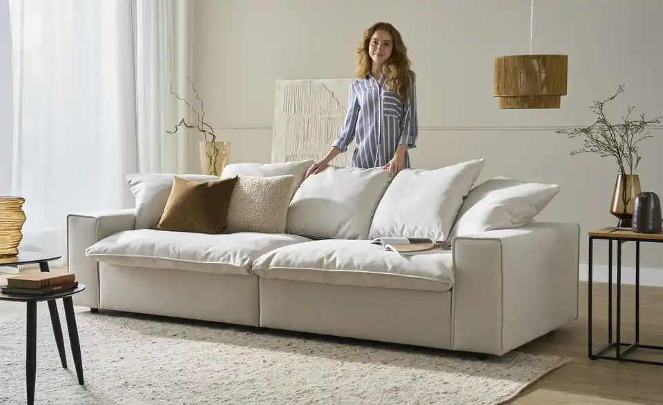SOHO Big Sofa Kini BHT 260|83|120 cm, Flachgewebe