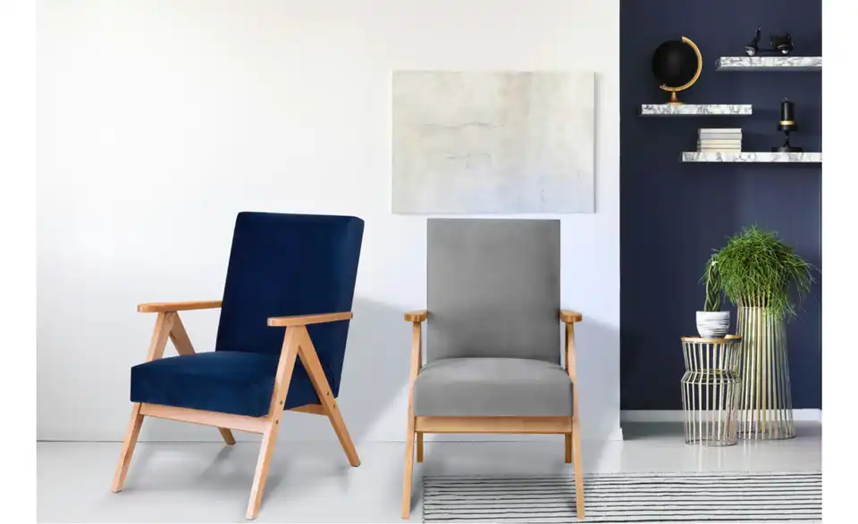 KONSIMO Sessel Naset BHL 60|90|75 cm, Velours