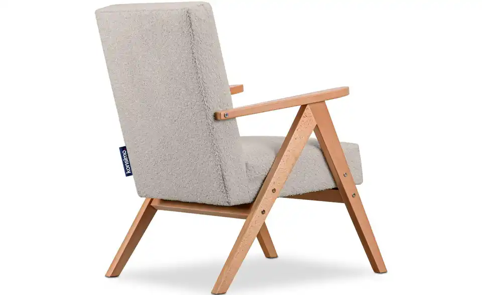 KONSIMO Sessel Naset BHL 60|90|75 cm, Boucléstoff