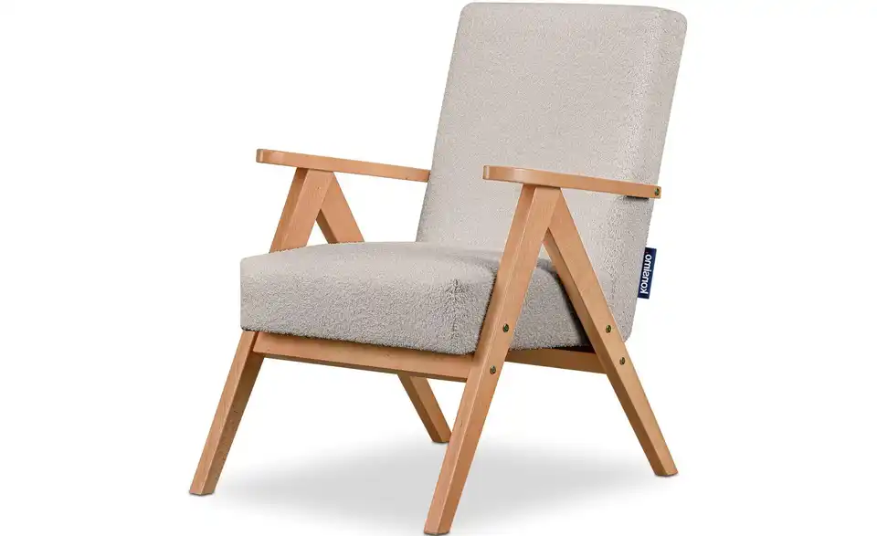 KONSIMO Sessel Naset BHL 60|90|75 cm, Boucléstoff