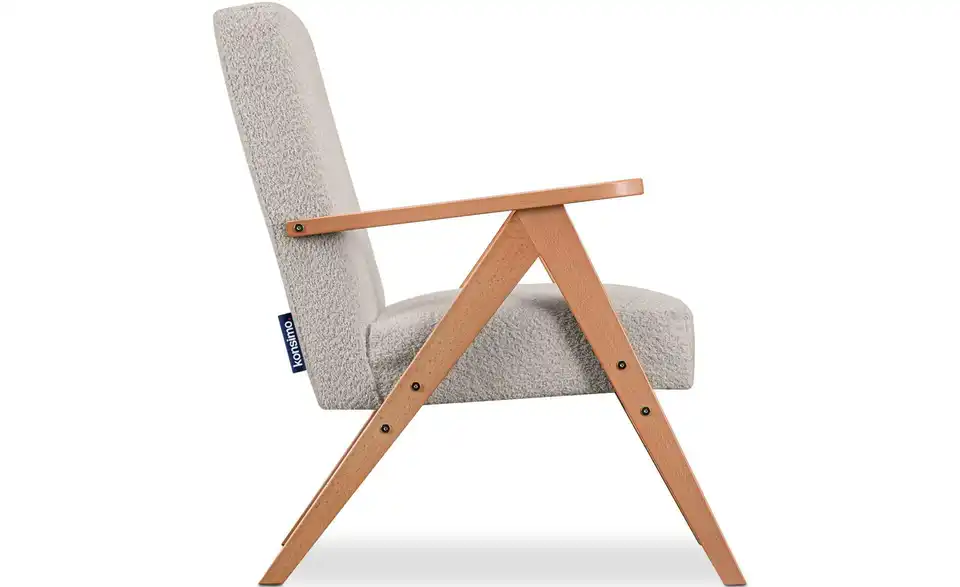 KONSIMO Sessel Naset BHL 60|90|75 cm, Boucléstoff