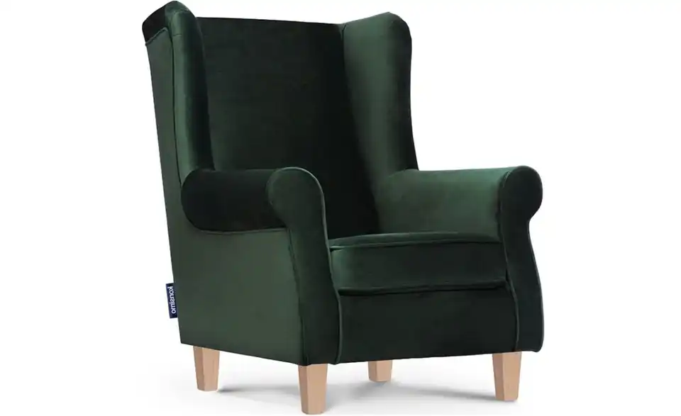 KONSIMO Ohrensessel Miles BHL 82|105|97 cm, Velours