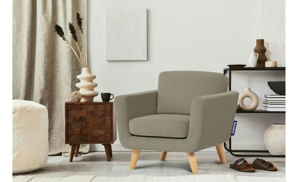 KONSIMO Sessel Tagio BHL 86|80|88 cm, Velours