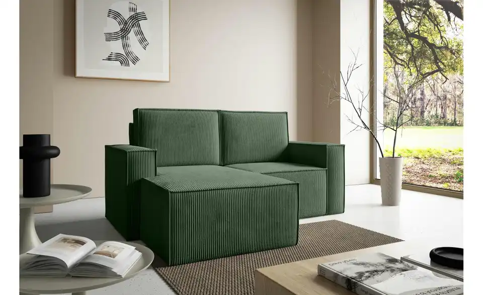 Ecksofa Orto BHL 180|93|141 cm, Velours