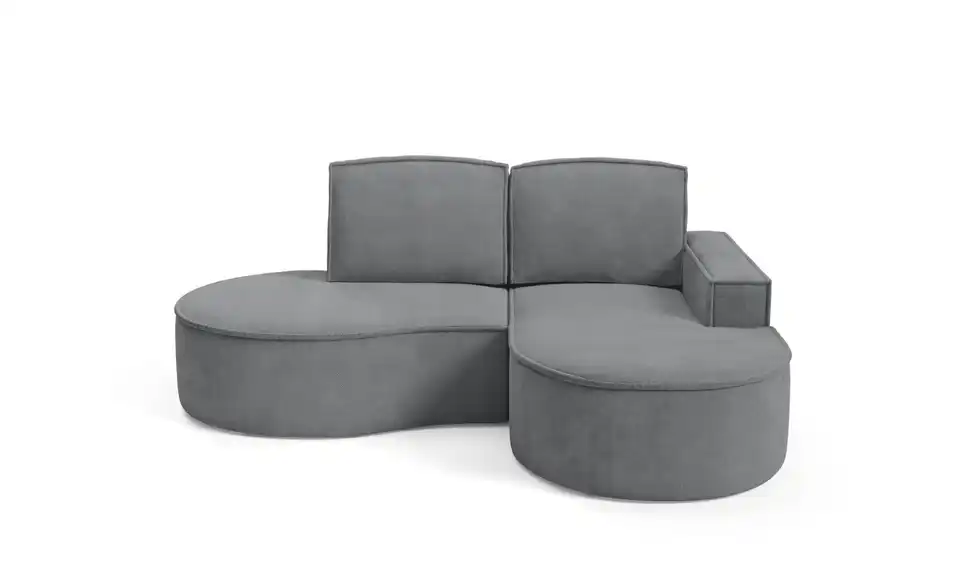 Ecksofa Flow BHL 210|88|157 cm, Webstoff
