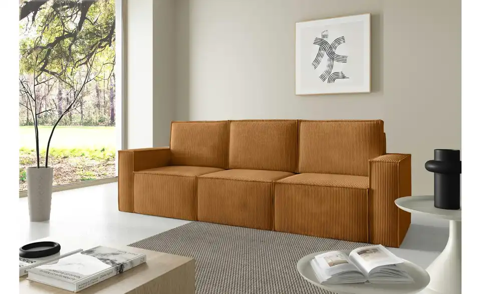 Einzelsofa Orto BHL 247|93|82 cm, Velours