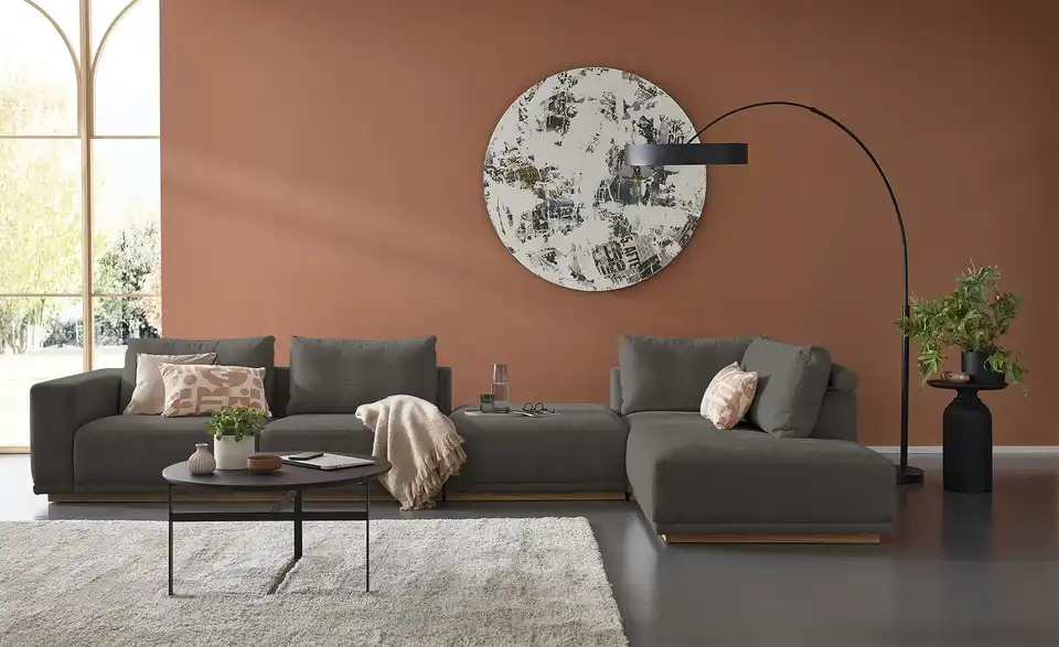 Musterring Ecksofa JustB! PM200 BHT 395|60|202 cm, Mikrofaser