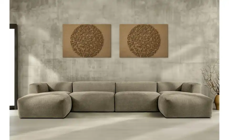 KONSIMO Wohnlandschaft Buffo BHL 400|73|176 cm, Webstoff