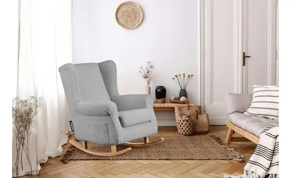 KONSIMO Schaukelsessel Tules BHL 80|110|105 cm, Boucléstoff