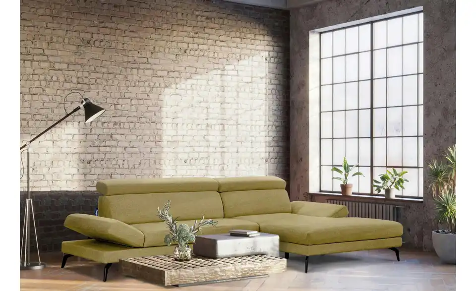 KONSIMO Ecksofa Renar BHL 285|95|170 cm, Webstoff
