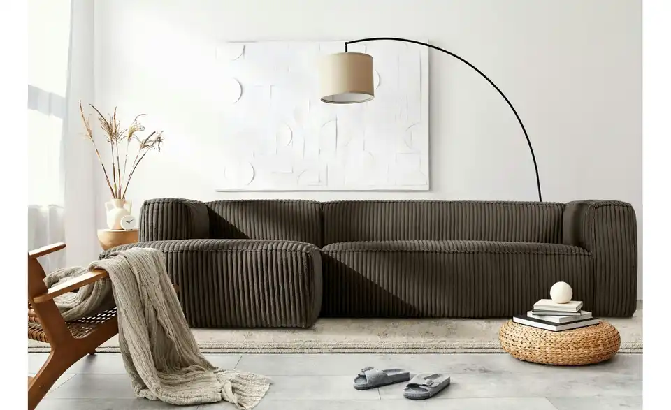 KONSIMO Ecksofa Ferox BHL 305|73|175 cm, Cordstoff KONSIMO Ecksofa Ferox BHL 305|73|175 cm, Cordstoff