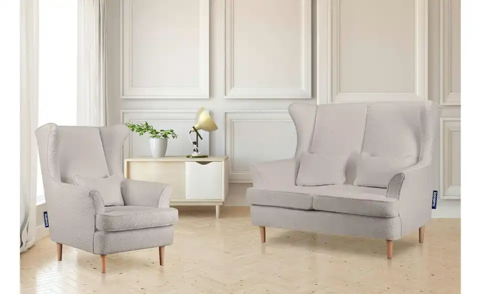 KONSIMO Einzelsofa Stralis BHL 136|106|96 cm, Boucléstoff