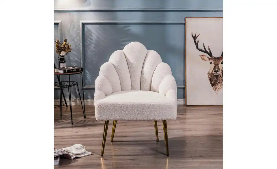 Sessel Bolge BHL 63|89|60 cm, Boucléstoff