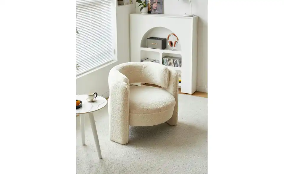 Sessel BHL 85|71|79 cm, Boucléstoff