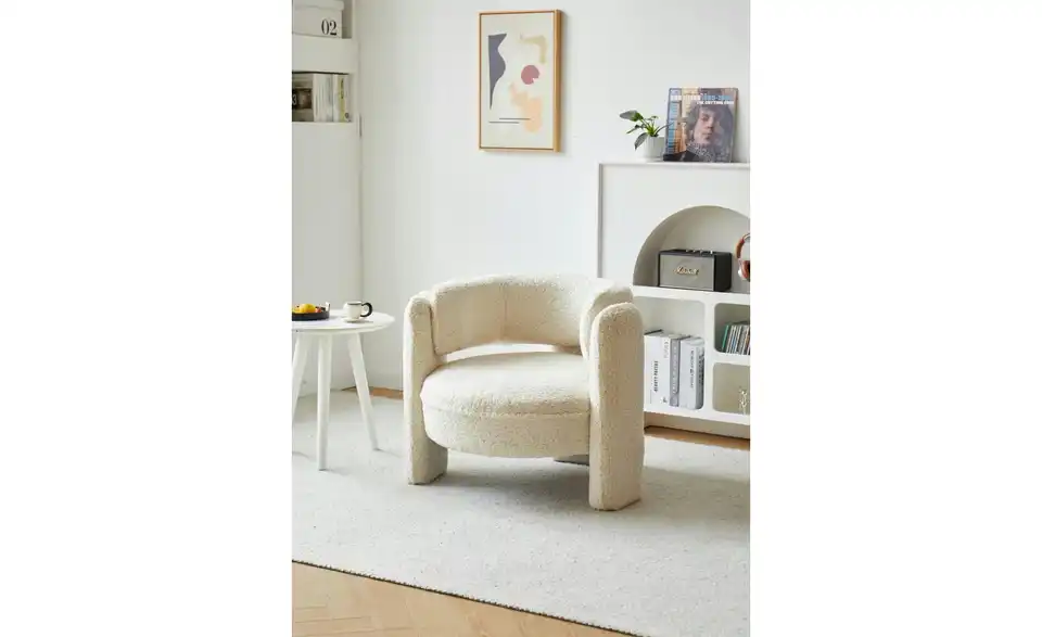 Sessel BHL 85|71|79 cm, Boucléstoff