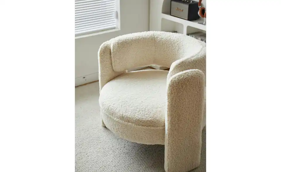 Sessel BHL 85|71|79 cm, Boucléstoff