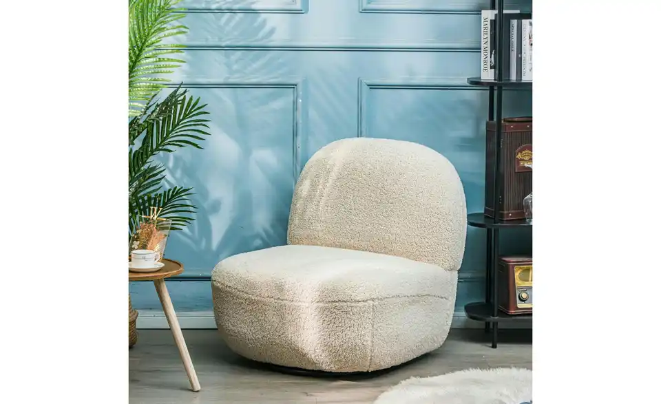 Sessel Kampala BHL 71|75|68 cm, Boucléstoff