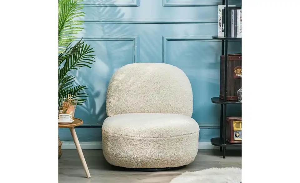 Sessel Kampala BHL 71|75|68 cm, Boucléstoff