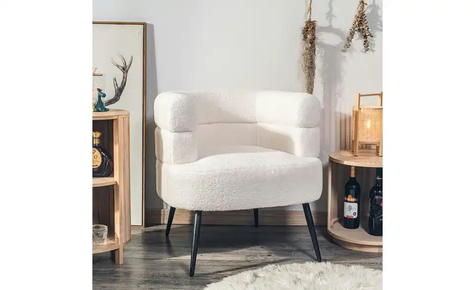 Sessel Korgen BHL 67|69|64 cm, Boucléstoff