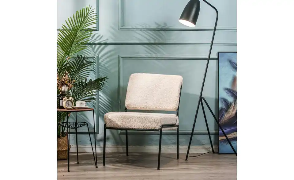 Sessel Nairobi BHL 51|80|69 cm, Boucléstoff