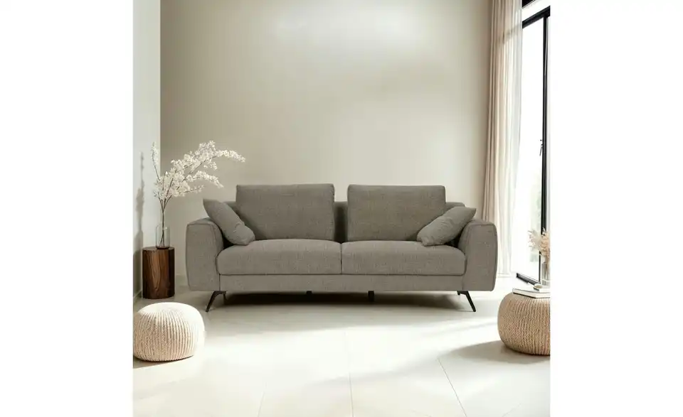 Furnhouse Einzelsofa Detroit BHL 217|84|92 cm, Boucléstoff