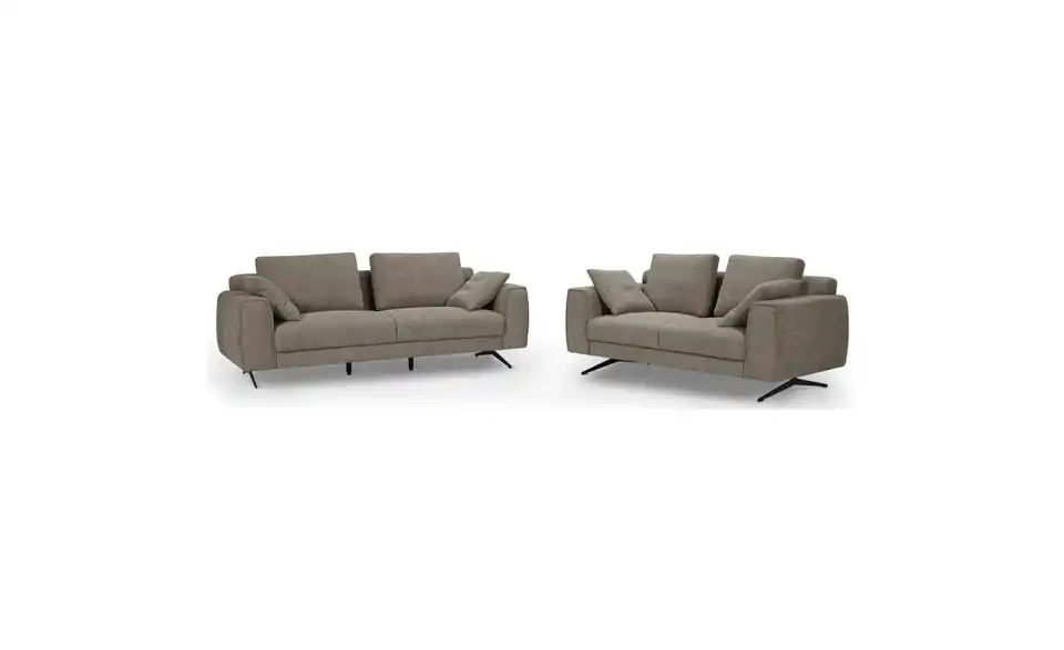 Furnhouse Einzelsofa Detroit BHL 217|84|92 cm, Boucléstoff