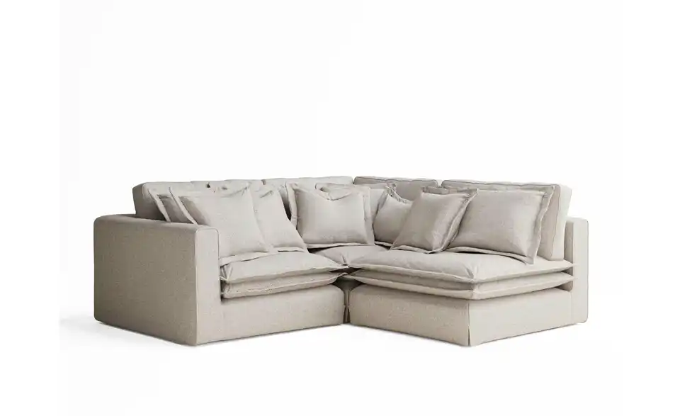 Ecksofa Amalfi BHL 238|90|238 cm, Webstoff fein