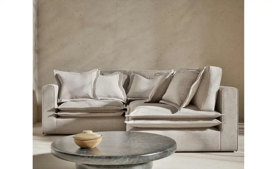 Ecksofa Amalfi BHL 238|90|238 cm, Webstoff fein