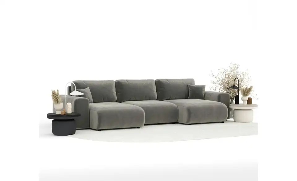 Wohnlandschaft Zanzibar BHL 325|79|144 cm, Velours