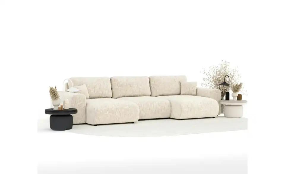 Wohnlandschaft Zanzibar BHL 325|79|144 cm, Webstoff meliert