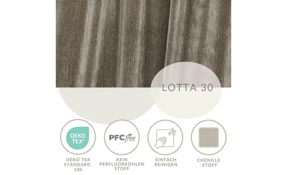 Wohnlandschaft Zanzibar BHL 325|79|144 cm, Chenille