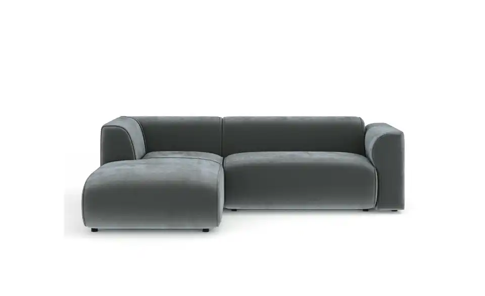 Ecksofa Melani BHL 256|69|162 cm, Velours