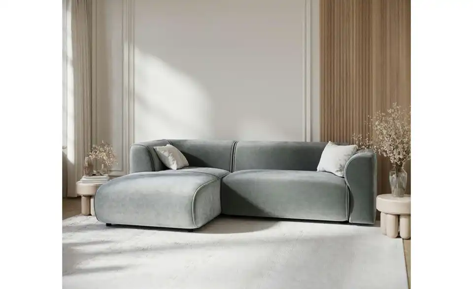 Ecksofa Melani BHL 256|69|162 cm, Velours