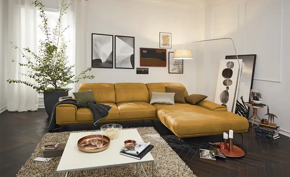 Musterring Ecksofa MR 2490 BHT 342|87|207 cm, Leder