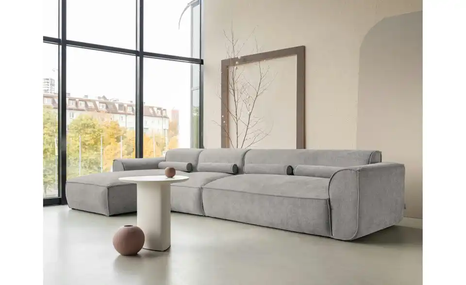 Miuform Ecksofa modular Flex Felix BHL 340|70|154 cm, Chenille