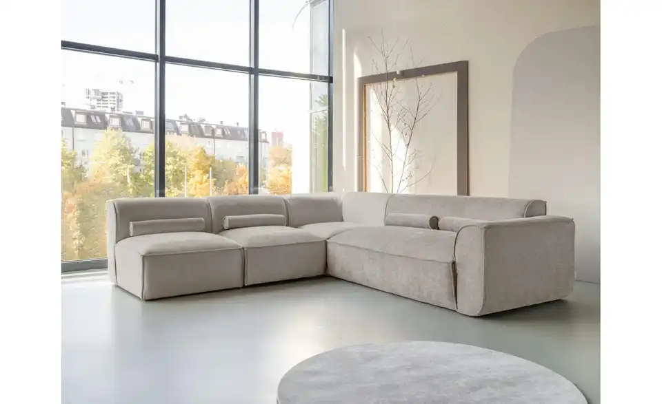 Miuform Wohnlandschaft modular Flex Felix BHL 265|70|248 cm, Chenille