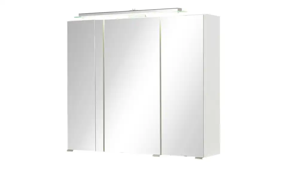 Spiegelschrank 3-türig weiß Schluchsee BHT 80|70|20 cm